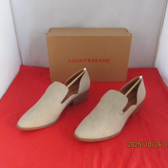LUCKY BRAND Mizina Faux Leather Shooties $99 - US Size 9 - Dune - 1397 - Picture 6 of 11